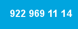 922 969 11 14 922 969 11 14